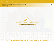 Tablet Screenshot of northcountrydental.com